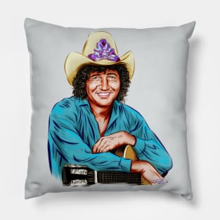 Mac Davis - An illustration by Paul Cemmick Pillow