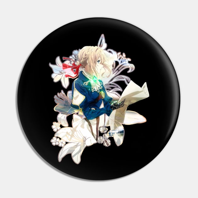 Violet Evergarden flowers print Pin by stingi