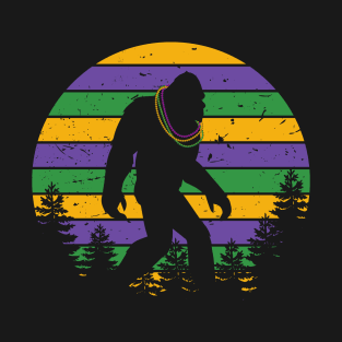 Bigfoot Celebrate Mardi Gras Gif T-Shirt