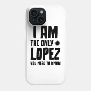 Lopez Legacy Unveiled Tee Phone Case