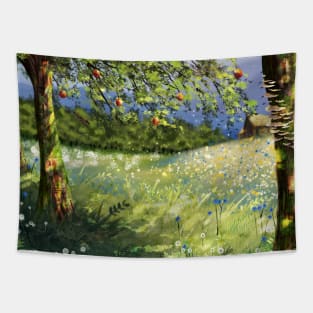 Orchard Scene Tapestry