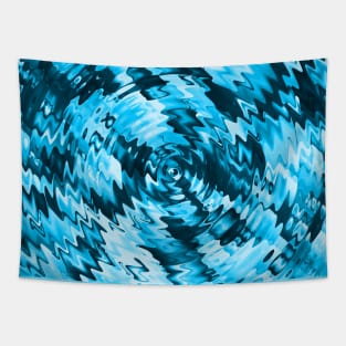 Blue Ripples in Water Texture Pattern Tapestry