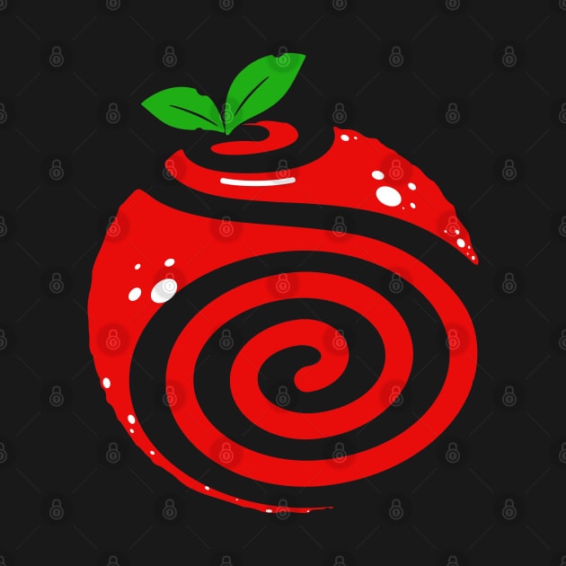 Swirly Letter S Red Fruit by GeeTee