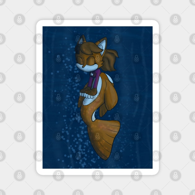 Merfox Cinder Magnet by Firestorm Fox