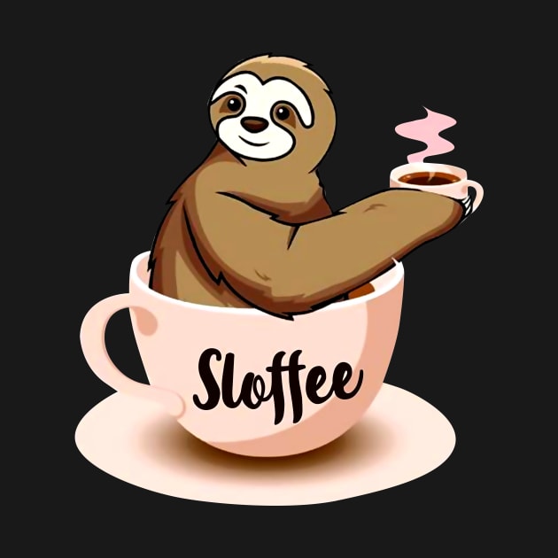 Sloffee Sloth Coffee Funny by Rumsa