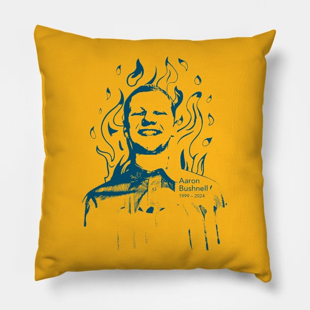 1999 - 2024 Aaron Bushnell Pillow by Bansossart