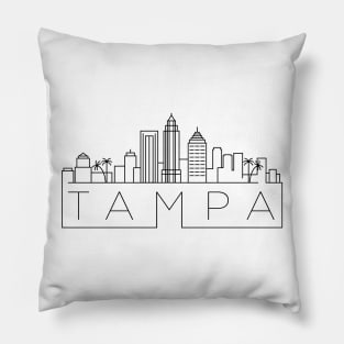 Tampa Minimal Skyline Pillow