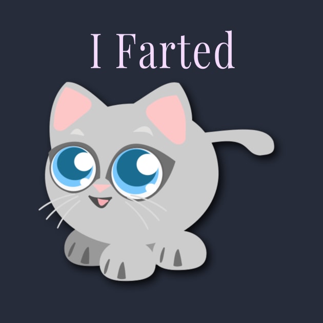 Kids I Farted Cute Funny Cat Kitty Great Gift For Kids by klimentina