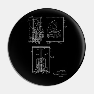 Toaster with Signal Means Vintage Patent Hand Drawing Pin