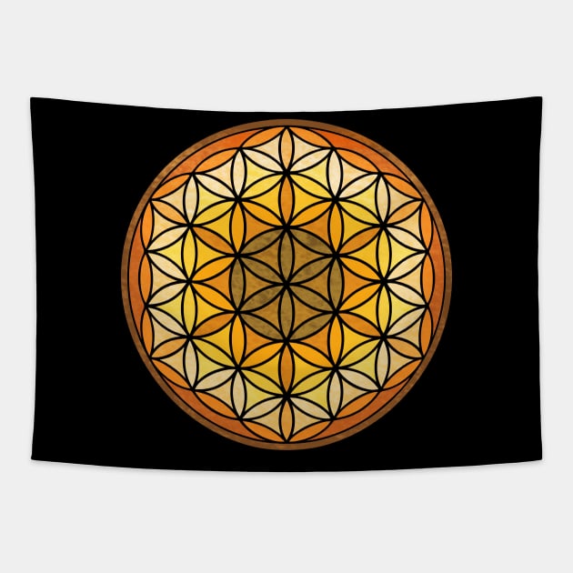 Flower of Life Tapestry by CelestialStudio