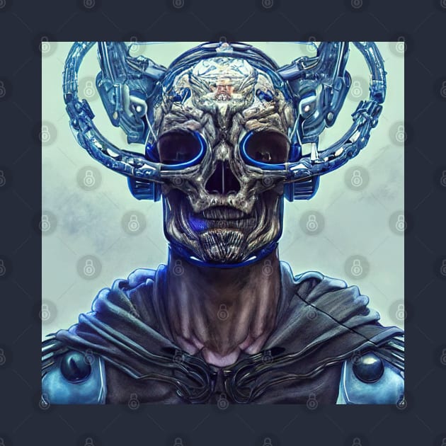 Cyberpunk skull by Alekxemko