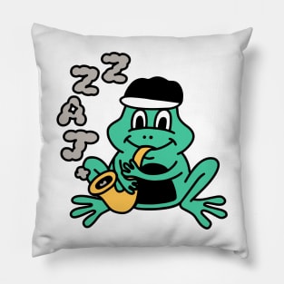 Jazz Frog Pillow