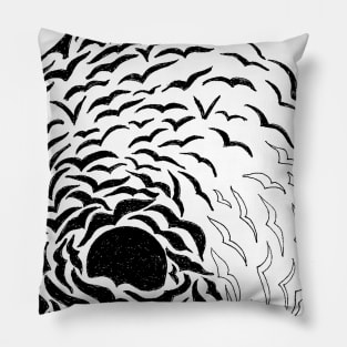 birds graphics Pillow