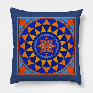 Mandala Roman mosaic Pillow