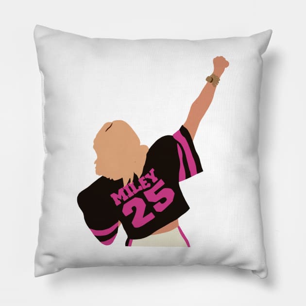 Miley Cyrus Super Bowl Pillow by CMORRISON12345