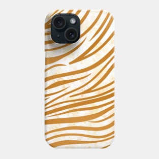 Watercolor Gold Tiger Pattern Phone Case