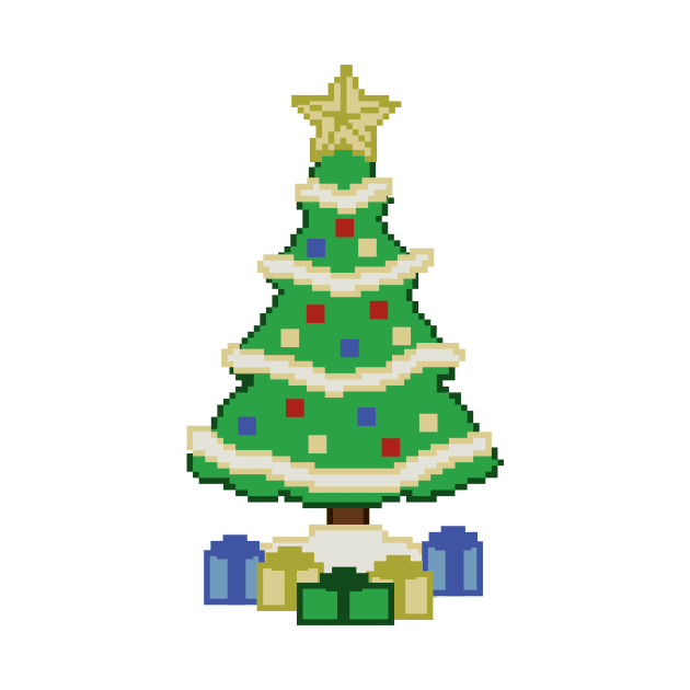 Video Game Style Christmas Tree by WarriorWoman