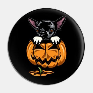 Halloween Chihuahua Pumpkin Pin