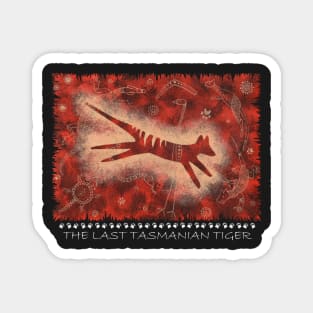 Tasmanian Tiger Cave Art Shirt Magnet