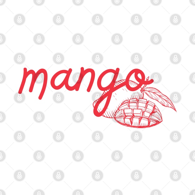 mango - Thai red - Flag color - with sketch by habibitravels