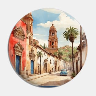 Tequisquiapan Queretaro Mexico Vintage Tourism Travel Pin