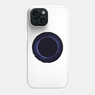 Total Eclipse Scribble Circle Frame Phone Case