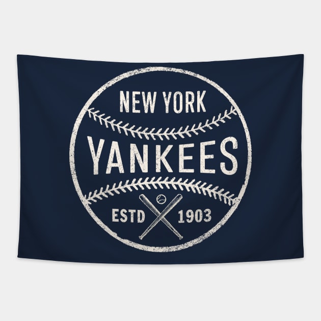 Vintage New York Yankees 3 by Buck Tee Tapestry by Buck Tee