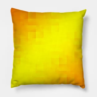 Geometric pattern - summer and spring orange Pillow