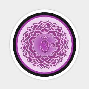 The Purple Haze of the Crown Chakra- Bright Red Magnet
