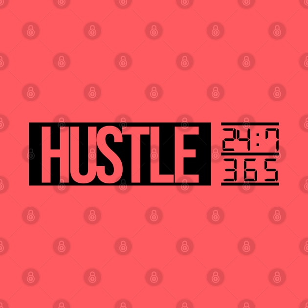 Hustle Time (BLK txt) by artofplo