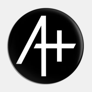 Atheist. Positive. Logo Tee Pin