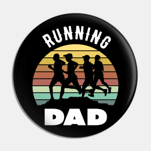 running dad..fathers gift Pin