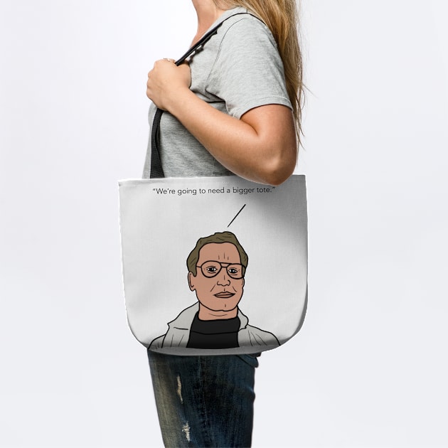 Bigger Tote Tote Bag by Drawing Daily USA