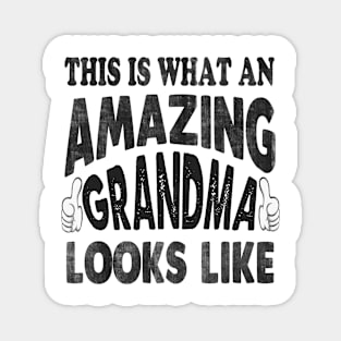 grandma this is what an amazing grandma looks like Magnet