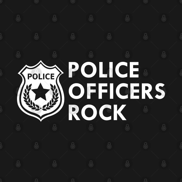 Police Officers rock by KC Happy Shop