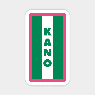 Kano City in Nigerian Flag Vertical Magnet