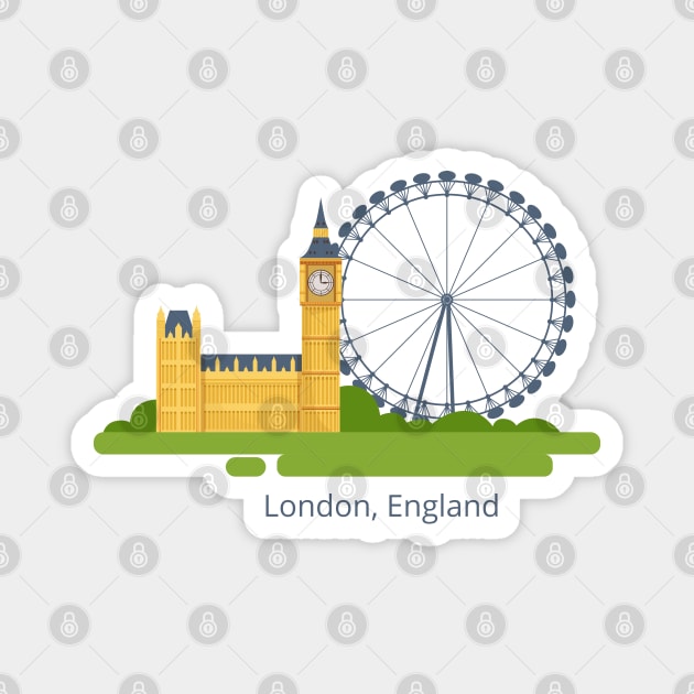 I Love London Magnet by TambuStore