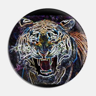 Tiger Head Pop art  02 Pin