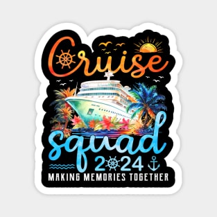 Cruise Squad 2024 Family Group Matching Summer Vacation Magnet