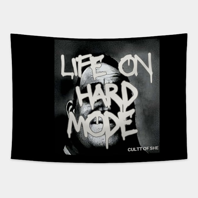 Life On Hard Mode (Single Artwork) Tapestry by Cultt Of She