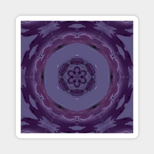 Purple Snowflake Holiday Christmas Design Magnet