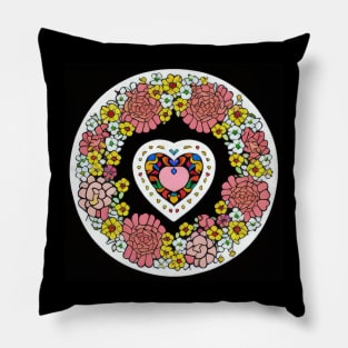 Colorful heart design | Pillow