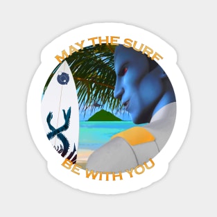 SW May The Surf Be With You Magnet