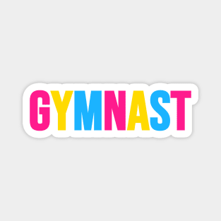 GYMNAST (Pansexual flag colors) Magnet