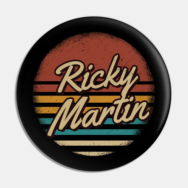 Ricky Martin Retro Style Pin by JamexAlisa