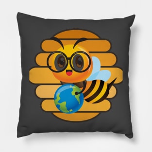 cute bee travel Pillow