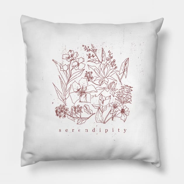 BTS Flower & Serendipity Pillow by artkamilla