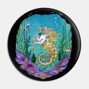 Hippocampus Seahorse Pin