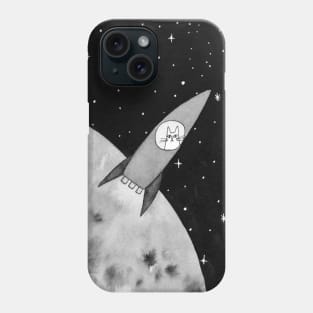 Love you to the moon and cat Phone Case