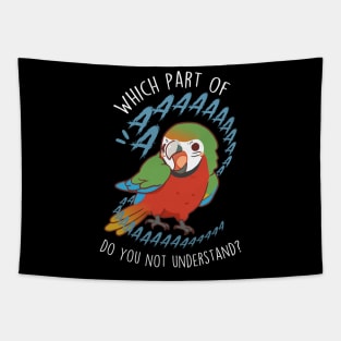 Harlequin Macaw Parrot Aaaa Tapestry